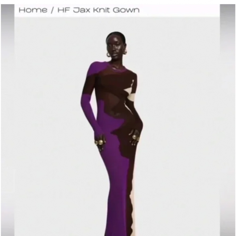Hanifa Jax Gown Purple Hues
